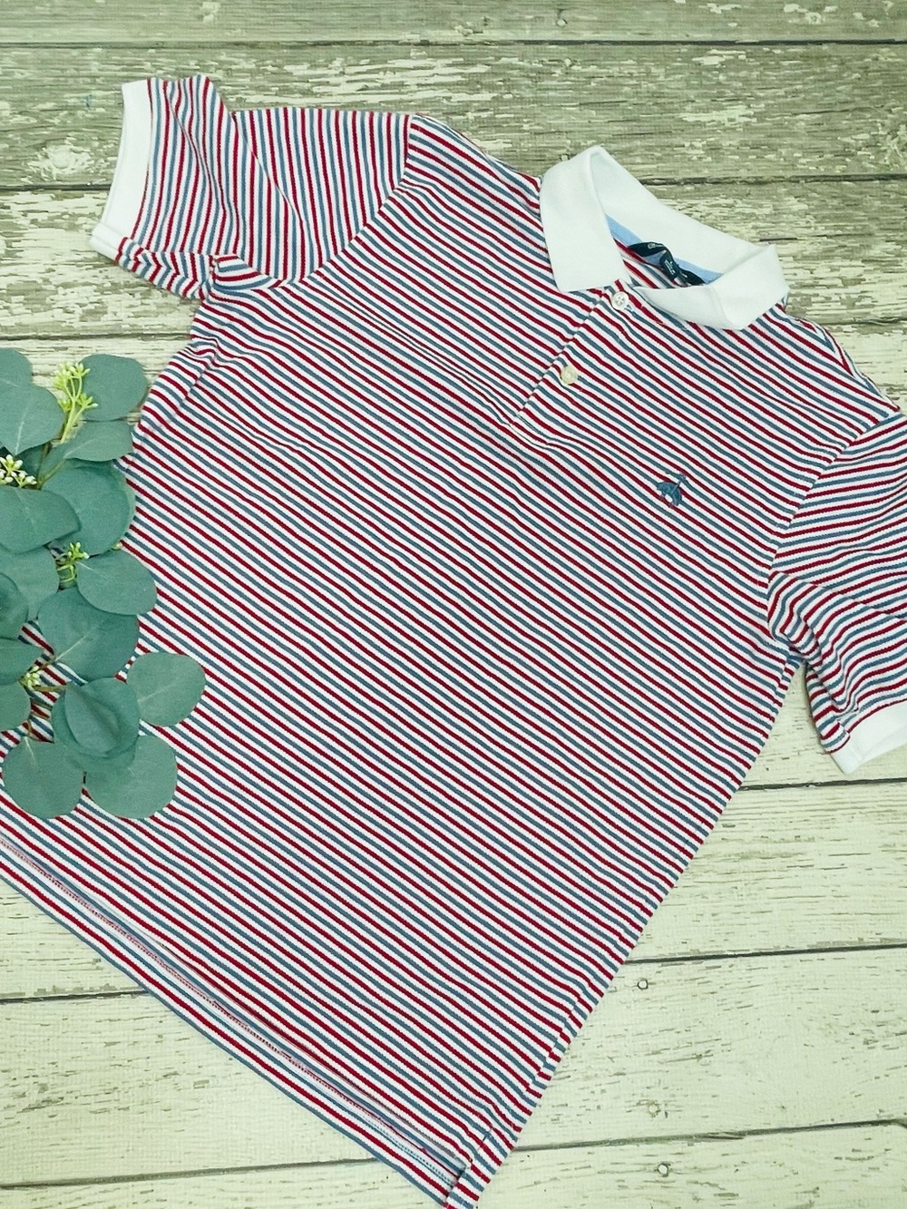 Brooks Brothers Fleece Stripes Polo Shirt Youth